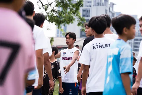 滝川第二×惠文高中足球教室活動側拍