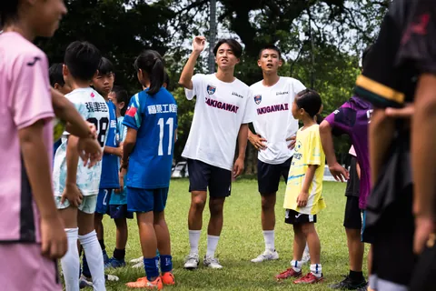 滝川第二×惠文高中足球教室活動側拍