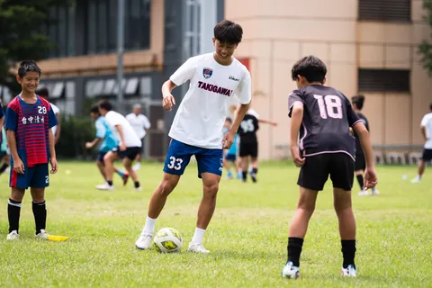 滝川第二×惠文高中足球教室活動側拍
