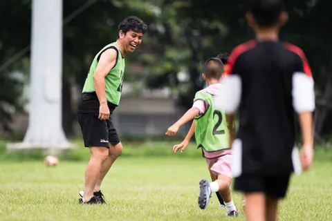 滝川第二×惠文高中足球教室活動側拍